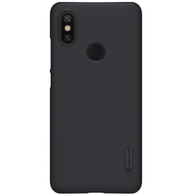 Xiaomi Mi 6X (Xiaomi Mi A2) Nillkin Frosted Shield melns plastmasas apvalks / vacins.lv