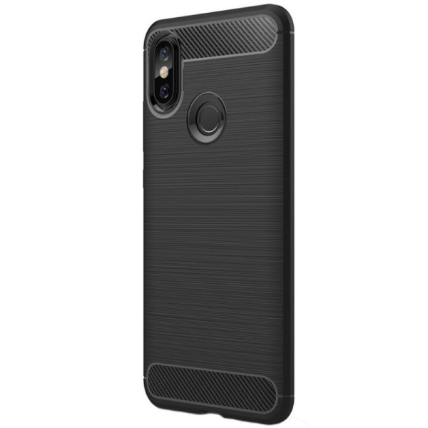 „Carbon“ cieta silikona (TPU) apvalks - melns (Mi 6X)