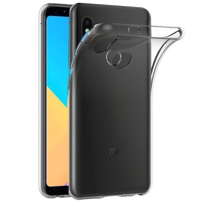 Xiaomi Mi 6X (Xiaomi Mi A2) dzidrs (caurspīdīgs) cieta silikona TPU pasaulē planākais pelēks apvalks / Vacins.lv