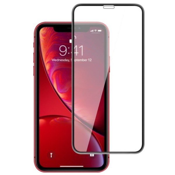 „Mocolo“ Tempered Glass ekrāna aizsargstikls 0.26 mm - melns (iPhone Xr / 11)