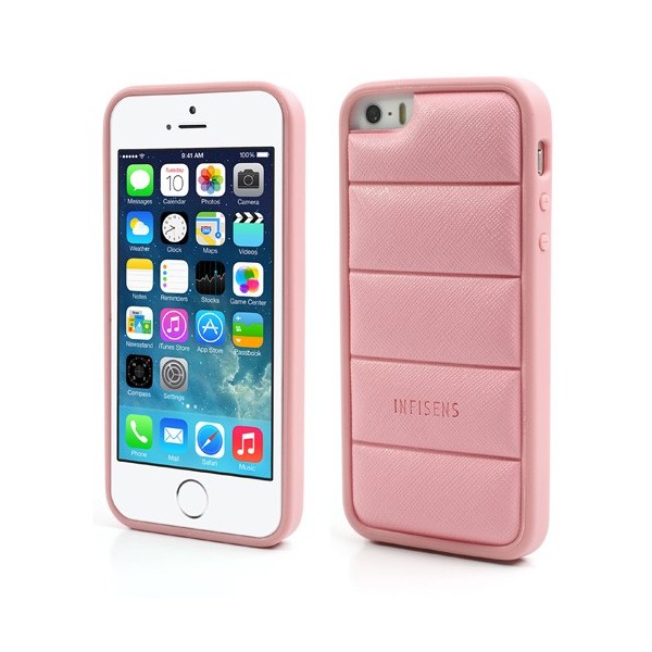 „Infisens“ dėklas - rožinis (iPhone 5 / 5S / SE 2016)