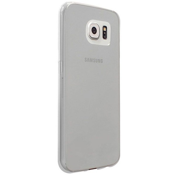 Planākais TPU apvalks - dzidrs, pelēks (Galaxy S6)