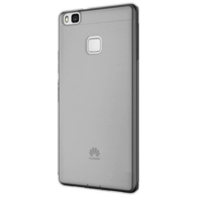 Huawei P9 Lite dzidrs (caurspīdīgs) pelēks cieta silikona TPU pasaulē planākais apvalks / Vacins.lv