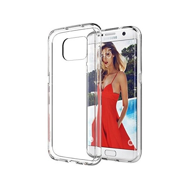 Cieta silikona (TPU) apvalks - dzidrs (Galaxy S7 edge)