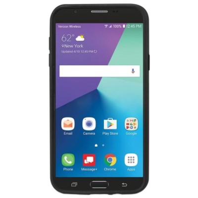 Sustiprintos apsaugos Samsung Galaxy J7 2017 (J730) juodas kieto silikono (TPU) ir plastiko dėklas / Priedai.lt