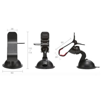 Melns telefona autoturētājs / Vacins.lv