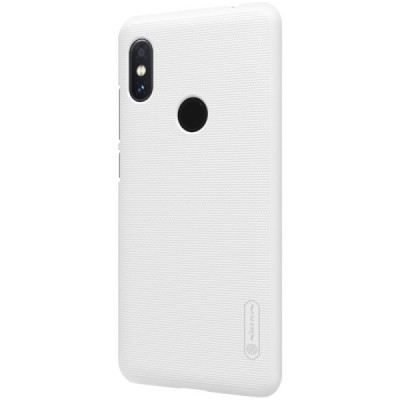 Xiaomi Redmi Note 6 Pro Nillkin Frosted Shield baltas plastikinis dėklas / Priedai.lt