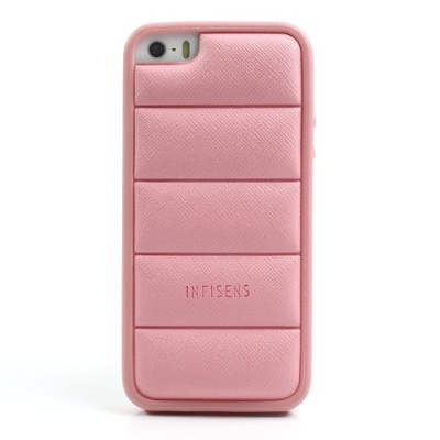 Rožinis „Infisens“ silikoninis Apple iPhone SE (5, 5s) dėklas / Priedai.lt