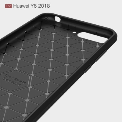 Huawei Y6 2018 (Honor 7A) kieto silikono TPU juodas dėklas - nugarėlė / Priedai.lt
