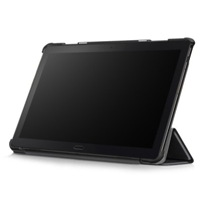 Lenovo Tab P10 (TB-X705F) atvēramais melns maciņš / Vacins.lv