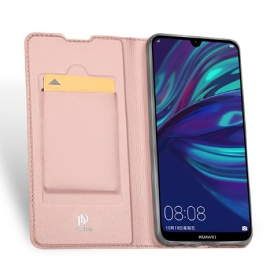Huawei P smart 2019 (Honor 10 Lite) „Dux Ducis“ Skin sērijas rozs ādas atvērams maciņš / Vacins.lv