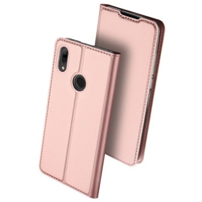 Huawei P smart 2019 (Honor 10 Lite) „Dux Ducis“ Skin sērijas rozs ādas atvērams maciņš / Vacins.lv