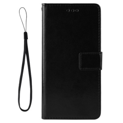 Huawei P smart 2019 (Honor 10 Lite) atverčiamas juodas odinis dėklas, knygutė - piniginė | Priedai.lt