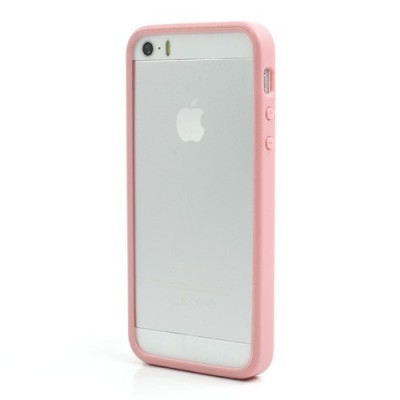 Rožinis „Infisens“ silikoninis Apple iPhone SE (5, 5s) dėklas / Priedai.lt