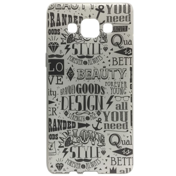 „Beauty“ kieto silikono (TPU) dėklas - baltas (Galaxy A5 2015)