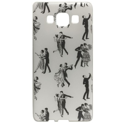 Samsung Galaxy A5 (A500) Dance kieto silikono (TPU) baltas dėklas - nugarėlė / Priedai.lt