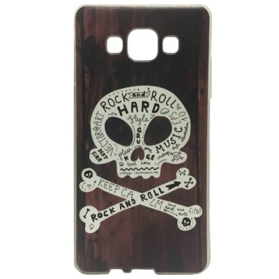 Samsung Galaxy A5 (A500) Skull kieto silikono (TPU) rudas dėklas - nugarėlė / Priedai.lt