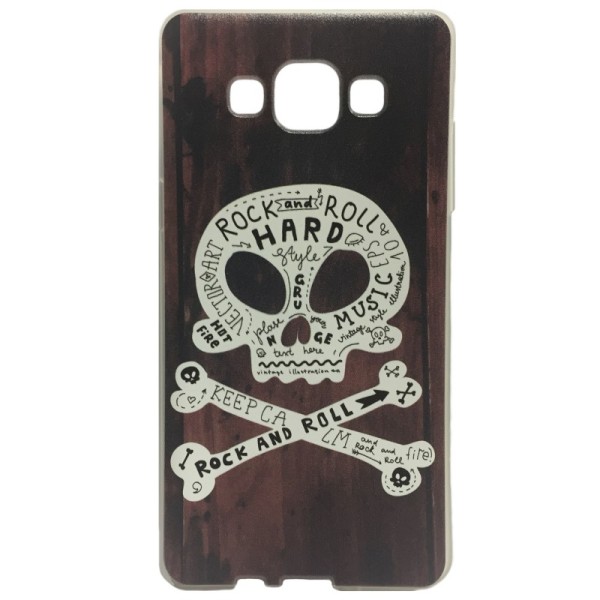 „Skull“ cieta silikona (TPU) apvalks - brūns (Galaxy A5 2015)