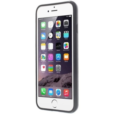 Apple iPhone 6, 6s cieta silikona (TPU) glancēta melns apvalks / Vacins.lv