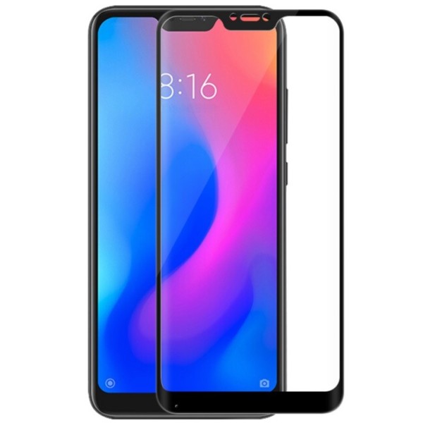 „Mofi“ Tempered Glass ekrāna aizsargstikls 0.26 mm - melns (Redmi 6 Pro / Mi A2 Lite)