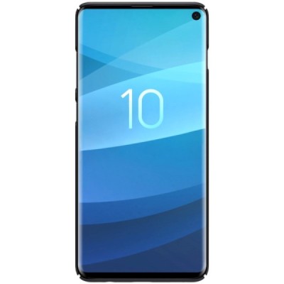 Samsung Galaxy S10 (G973) Nillkin Frosted Shield melns plastmasas apvalks / vacins.lv