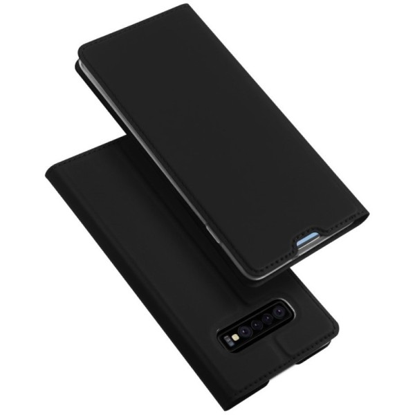 „Dux Ducis“ Skin atvērams maciņš - melns (Galaxy S10)
