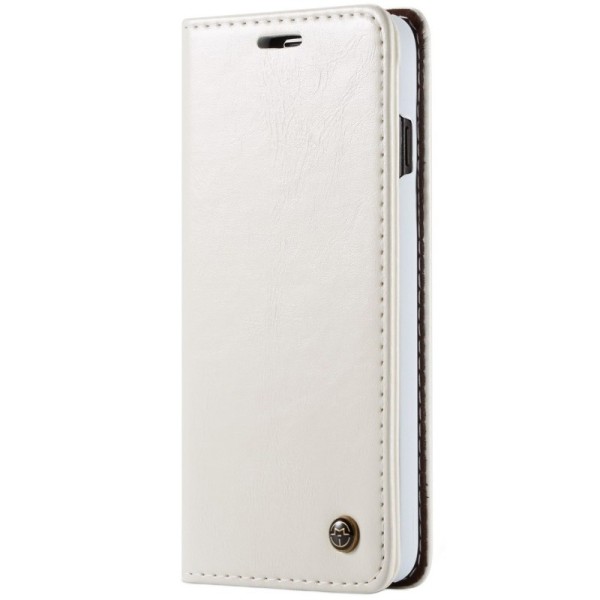 „CaseMe“ solidus atverčiamas dėklas - baltas (Galaxy S10)