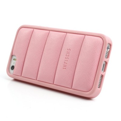 Rožinis „Infisens“ silikoninis Apple iPhone SE (5, 5s) dėklas / Priedai.lt