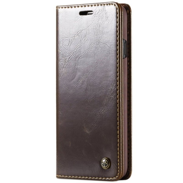 „CaseMe“ solīds atvēramais ādas maciņš - brūns (Galaxy S10)