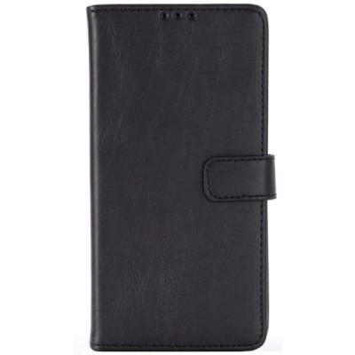 Samsung Galaxy S10 (G973) atvēramais ādas melns retro maciņš (maks) / Vacins.lv