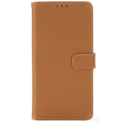 Samsung Galaxy S10 (G973) atvēramais ādas gaiši brūns retro maciņš (maks) / Vacins.lv