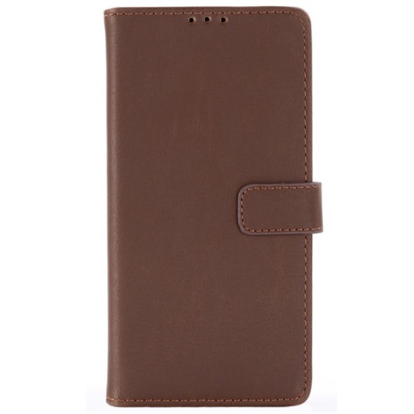 „Retro“ atvēramais maciņš - tumši brūns (Galaxy S10)