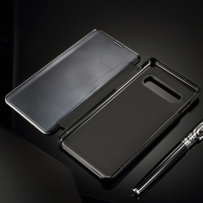 Samsung Galaxy S10 (G973) plastikinis atverčiamas juodas dėklas / Priedai.lt