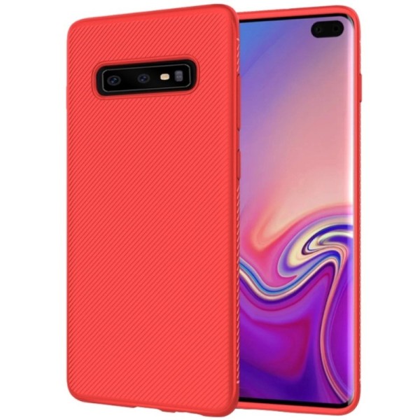 „Lenuo“ kieto silikono (TPU) dėklas - raudonas (Galaxy S10)