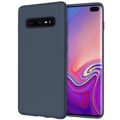 Samsung Galaxy S10 (G973) „Lenuo“ cieta silikona (TPU) zils apvalks / vacins.lv
