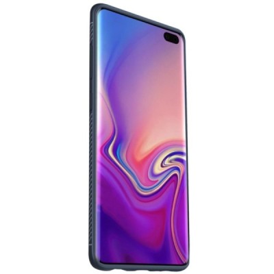 Samsung Galaxy S10 (G973) „Lenuo“ cieta silikona (TPU) zils apvalks / vacins.lv