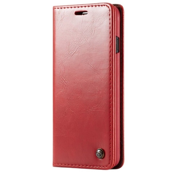 „CaseMe“ solidus atverčiamas dėklas - raudonas (Galaxy S10+)