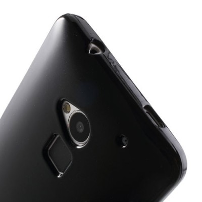 HTC One Max 8088 Mercury melns cieta silikona (TPU) futrālis / Vacins.lv