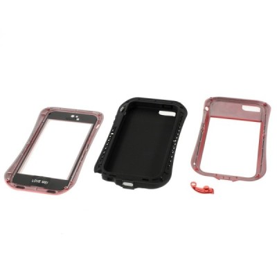 Apple iPhone SE (iPhone 5, iPhone 5S) „LOVE MEI“ Dropproof raudonas sustiprintos apsaugos dėklas / Priedai.lt