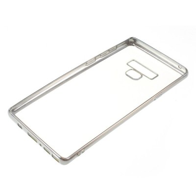 Samsung Galaxy Note 9 (N960F) Cieta silikona (TPU) dzidrs apvalks - sudrabs / vacins.lv