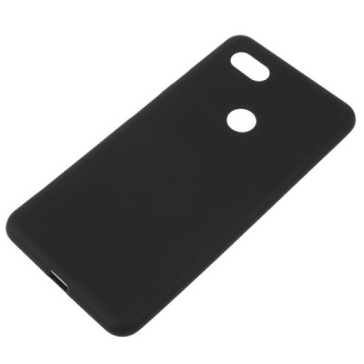Google Pixel 3 XL cieta silikona (TPU) melns apvalks / vacins.lv