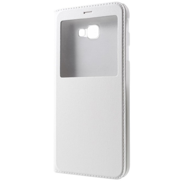 Atvēramais maciņš ar lodziņu - balts (Galaxy J4+)