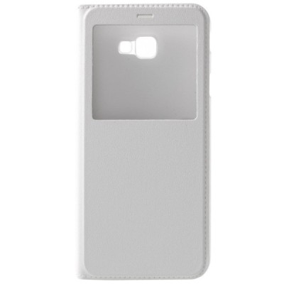 Samsung Galaxy J4+ (J400F) atvēramais maciņš ar lodziņu - balts / Vacins.lv