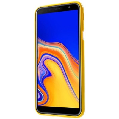 Samsung Galaxy J4+ (J400F) Mercury dzeltens cieta silikona (TPU) apvalks / vacins.lv