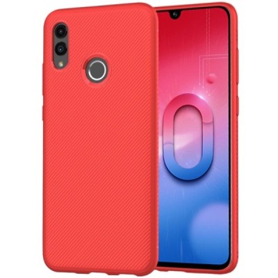 Huawei P smart 2019 (Honor 10 Lite) „Lenuo“ cieta silikona (TPU) sarkans apvalks / vacins.lv