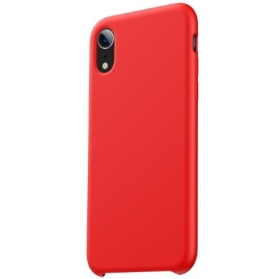 Apple iPhone Xr „Baseus“ Original LSR sarkans cieta silikona apvalks / vacins.lv
