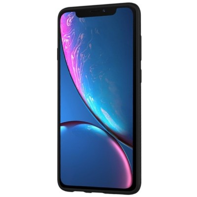 Apple iPhone Xr „Lenuo“ cieta silikona (TPU) melns apvalks / vacins.lv