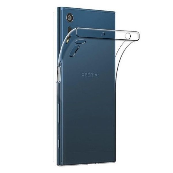 Planākais TPU dzidrs apvalks - pelēks (Xperia XZ / XZs)