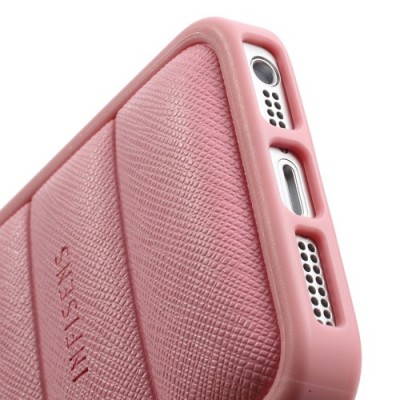 Rožinis „Infisens“ silikoninis Apple iPhone SE (5, 5s) dėklas / Priedai.lt