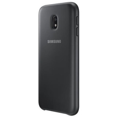 Samsung Galaxy J3 2017 (J330) „Samsung“ Dual Layer Cover plastikinis juodas dėklas - nugarėlė (EF-PJ330CBEWW) / Priedai.lt
